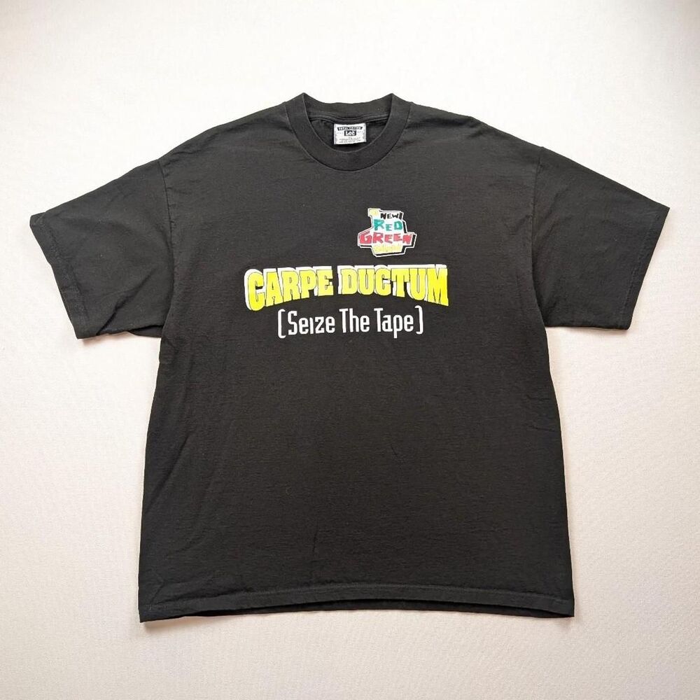 Red Ged Green Show Carpe Ductum PBS Show Promo Canadian Black T-shirt Lee XL